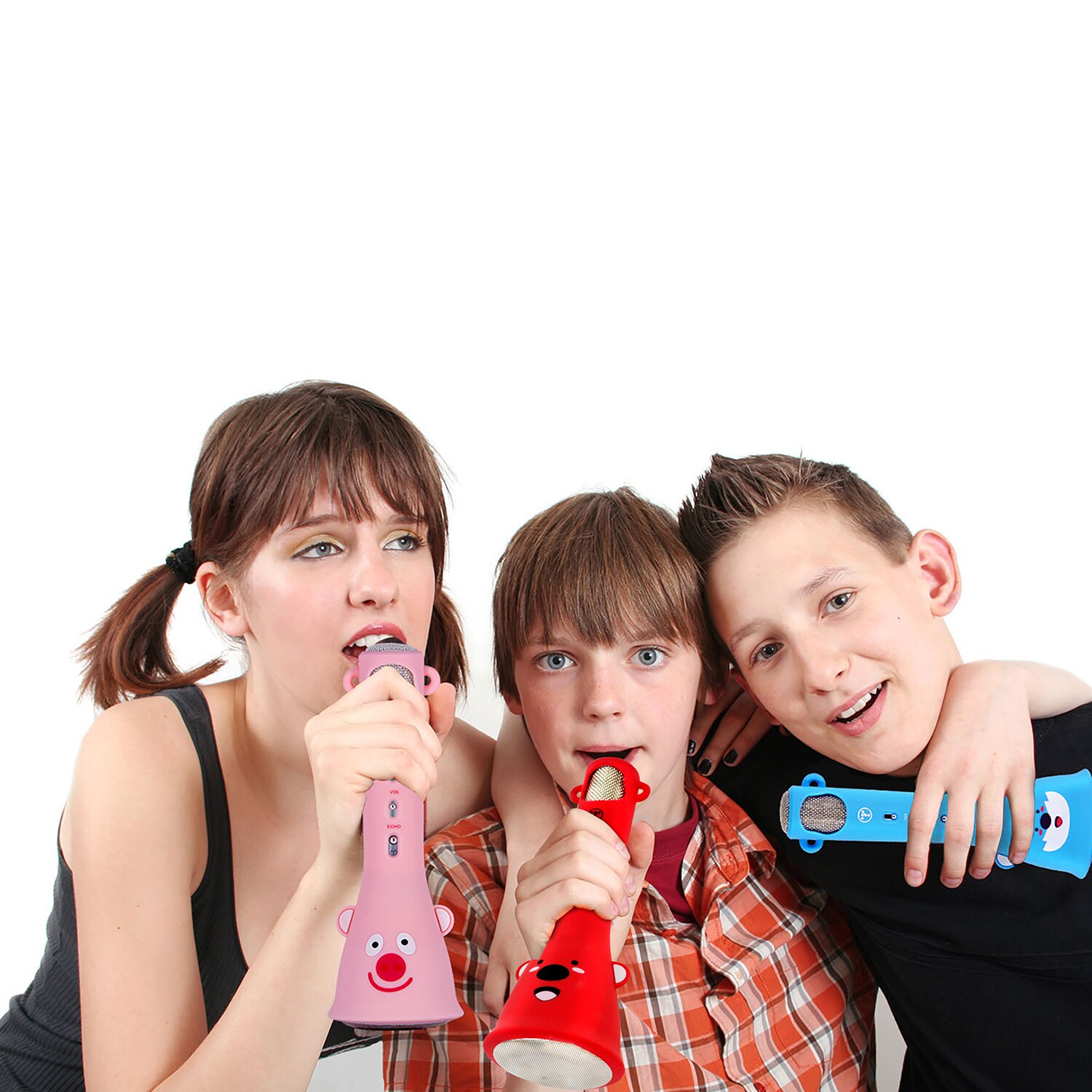 TOSING X3 sans fil BT karaoké Microphone pour enfants d'anniversaire haut-parleur lecteur de poche chantant filles et garçons