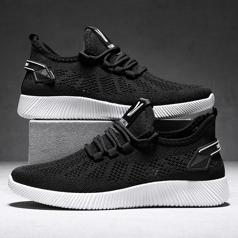 Billige sko sportssko uformelt Nei-slip menn fritidssko menn joggesko zapatillas strikket stoff lette sko