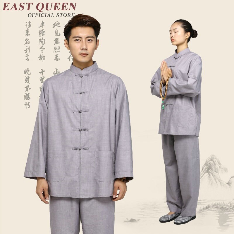 Boeddhistische Monnik Gewaden Shaolin Monnik Gewaden Boeddhistische Monnik Kostuum Boeddhistische Kleding KK1748 H