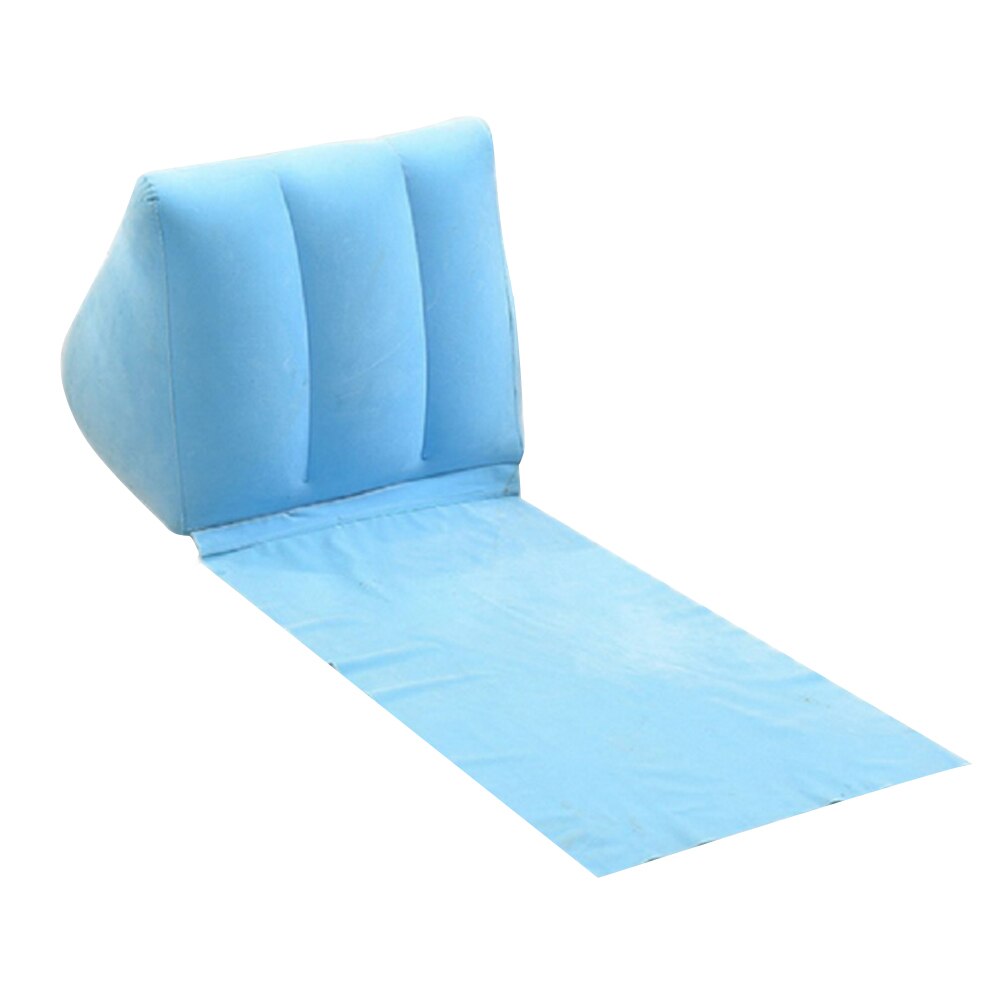 PVC Inflatable Beach Mat Camping Lounger​ Waterproof Back Pillow Triangle Cushion Chair Seat Air Bed OutdoorTravel Accessories