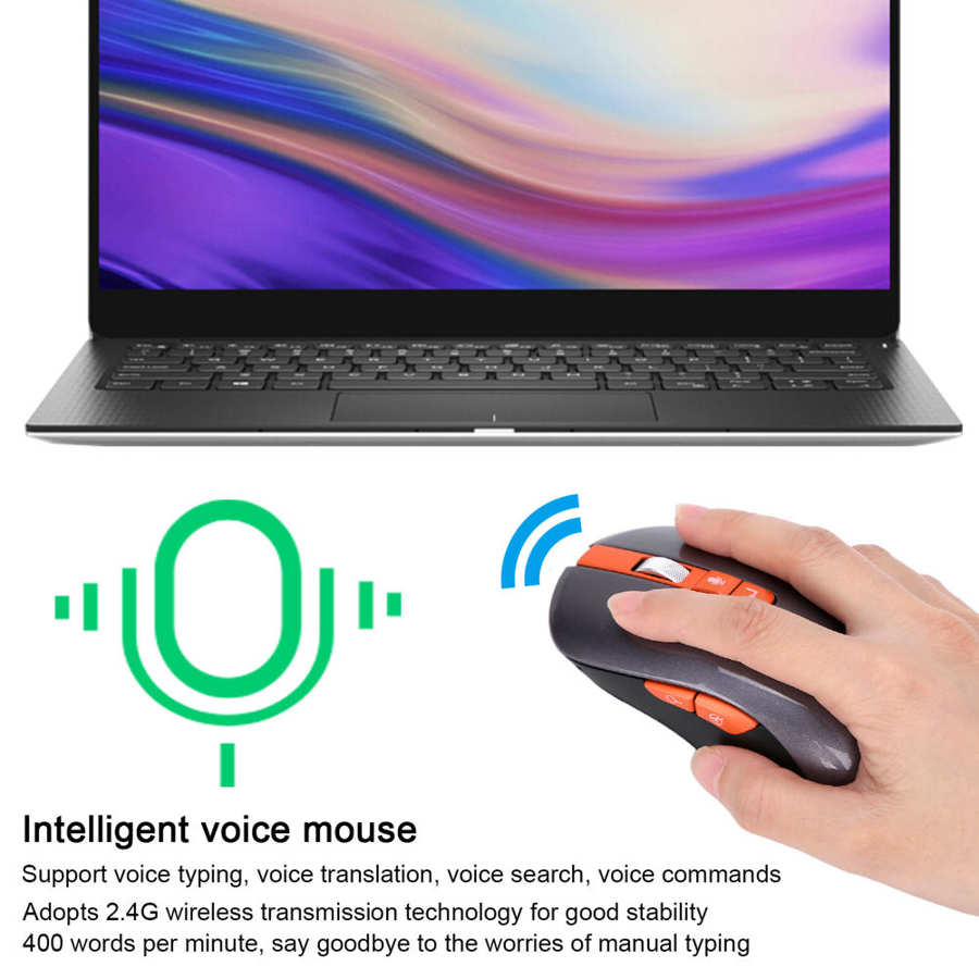 Touch Pad Mouse Wireless Smart Voice Mouse Multi-Language Translation Ultra Thin Rechargeable Mice Flexible Switch Chargeable