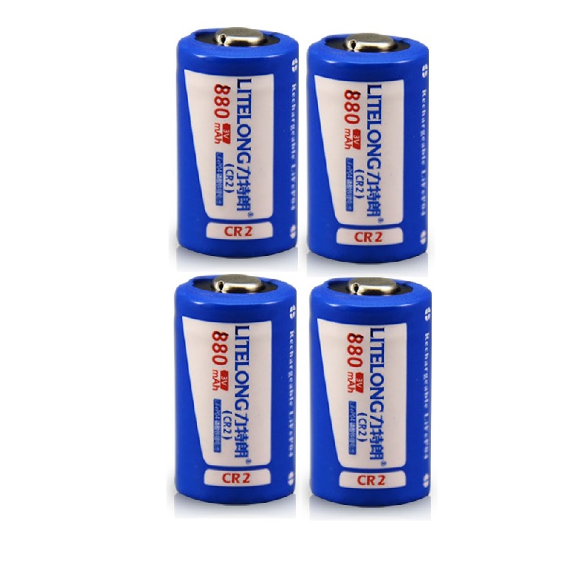 Original high power 880mah Cr2 3V LiFePO4 rechargeable lithium battery rangefinder camera battery: 4pcs battery