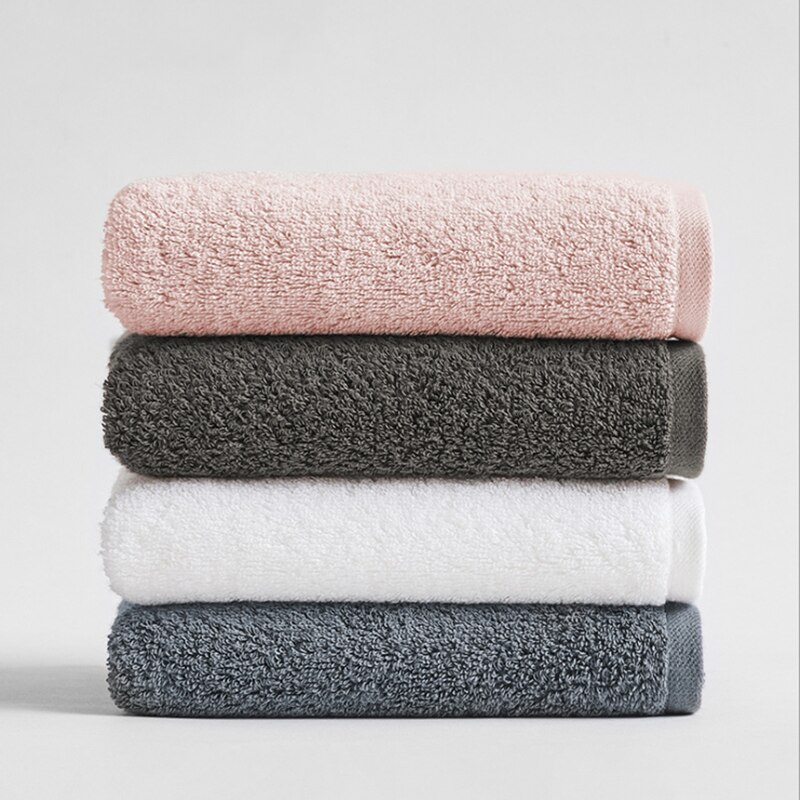 Serviette peignée 100% coton pour adulte, lavage du visage, simple et pur