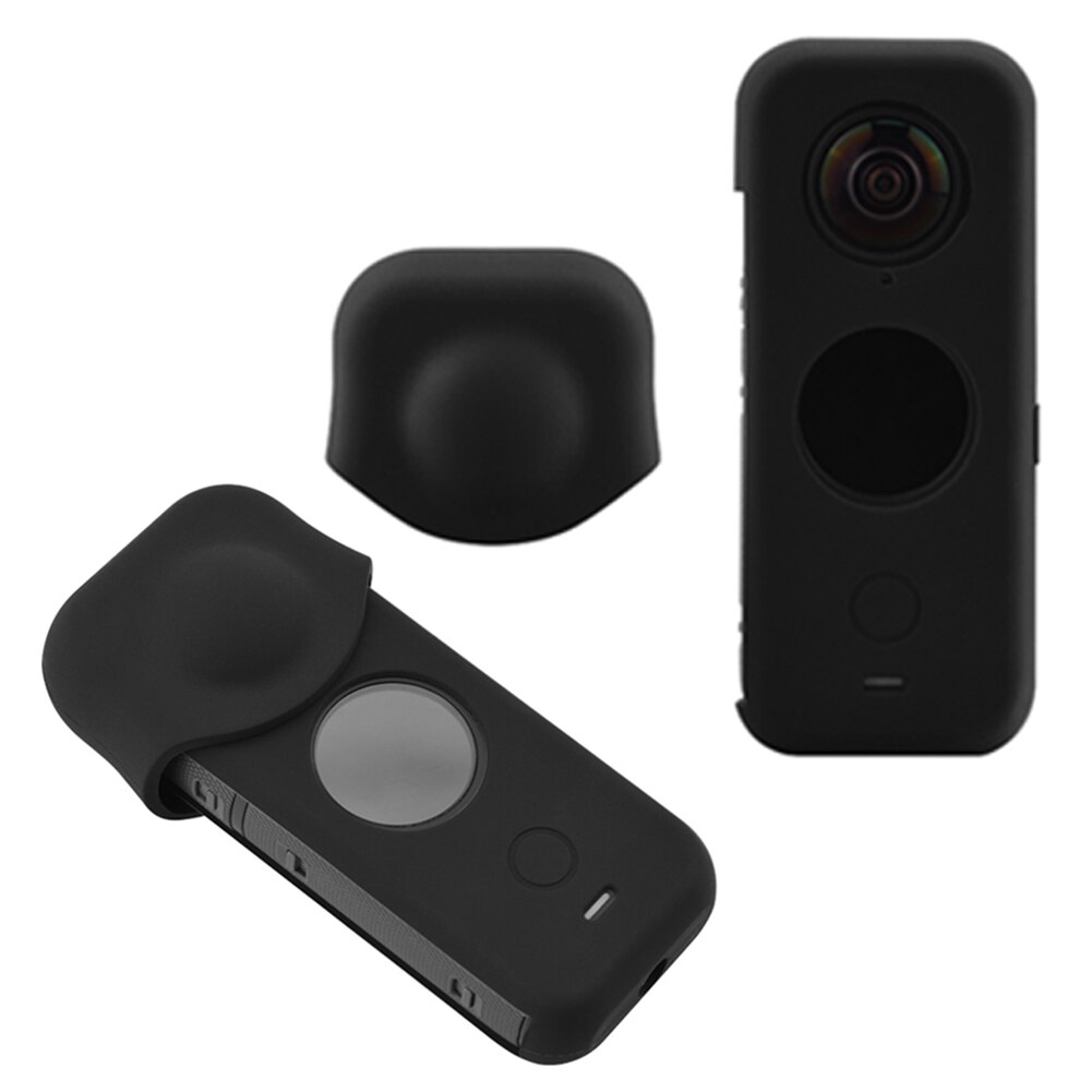 Weiche silikonhülle für insta 360 und one  x2 kamera – staubschutzhülle für objektiv und kamerazubehör: Default Title