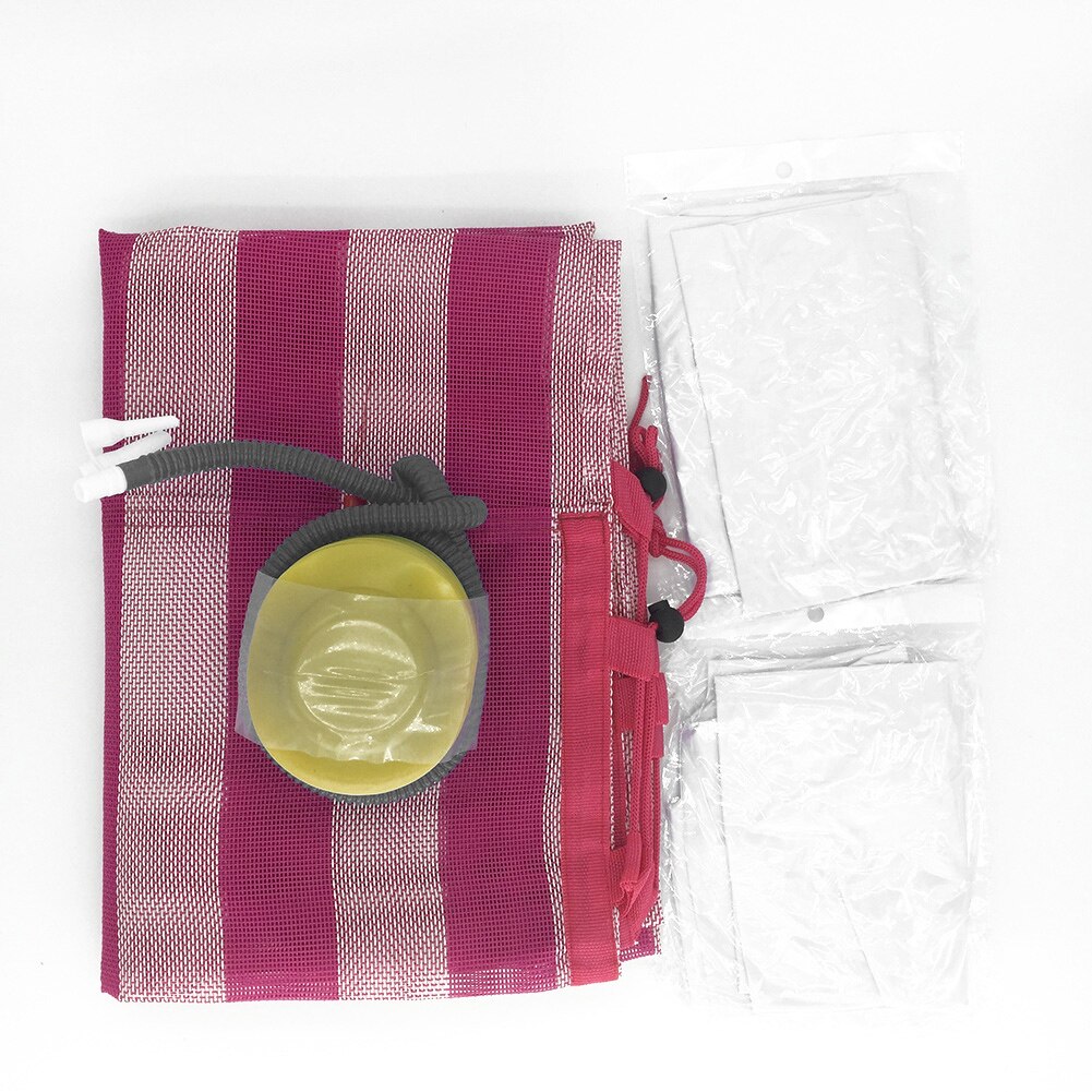 Zwembad drijvende hangmat multifunctionele opblaasbare hangmat ligstoel water hangmat lounge sal 99: Roze