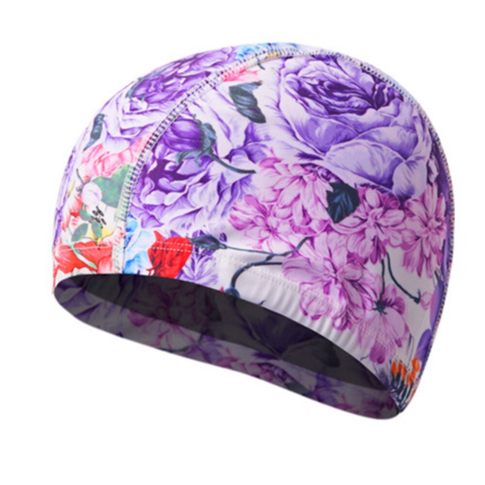 Sfit Elastische Waterdichte Pu Stof Beschermen Oren Lange Haar Sport Zwemmen Zwembad Hoed Badmuts Size Voor Mannen & Vrouwen Volwassenen: Roze