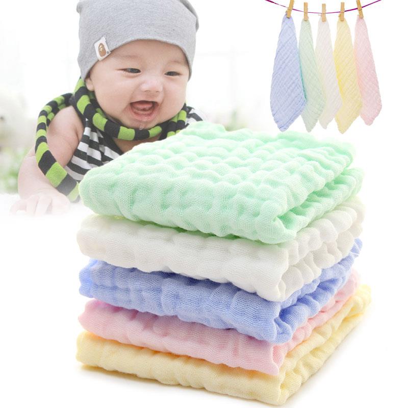 Soft Baby Burp Cloth Bath Towel Washcloth Keep Clean Baby Care Colorful