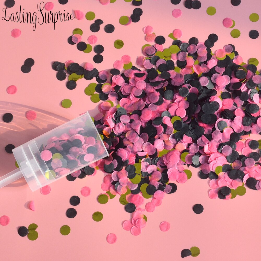 1 st konfetti popper konfetti bröllop fester bruddusch förlovningsfest blomma papper konfetti push pop födelsedagsfavör