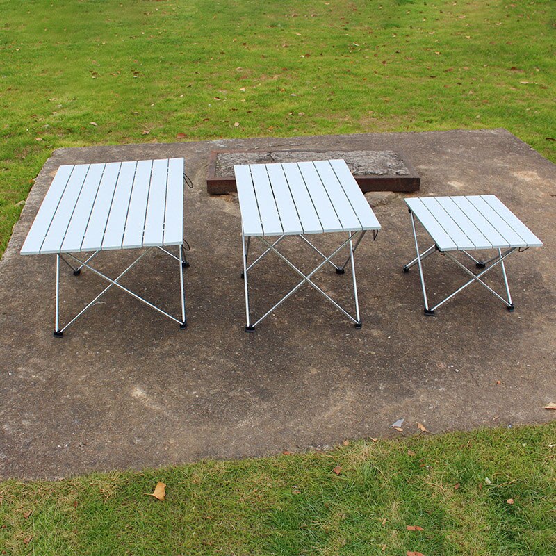 Outdoor Aluminum Alloy Folding Table Camping Picnic Barbecue Table Portable Dining Table