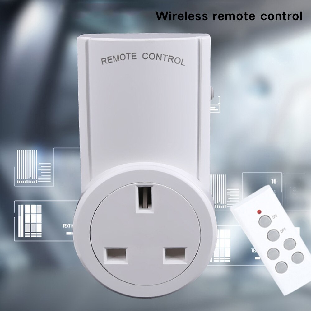 230V 10A Remote Control Socket Convenient Wireless Power Socket House Power Outlet Light Wattmeter Energy Meter EU Plug