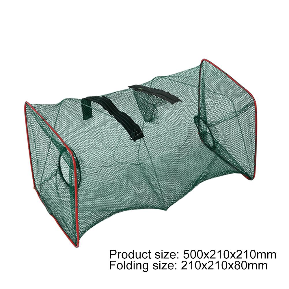 Lightweight Fishing Landing Net Crayfish Shrimp Catcher Casting Network Mesh Fish Trap Cage Fishing Accessories: 500x210x210mm