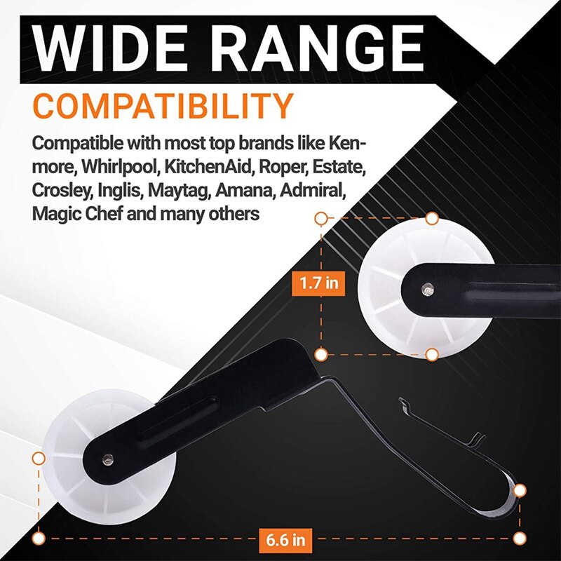 691366 Dryer Idler Pulley Replacement Part Exact Fit for Whirlpool Kenmore Dryers Replaces AP6010582 PS11743765