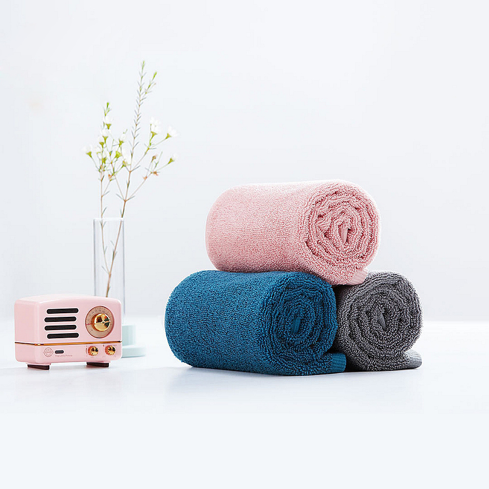 Toalla Original Xiaomi 100% algodón absorción de agua fuerte baño deportivo toallas suaves durables respetuosas con la piel Facecloth 32x70cm