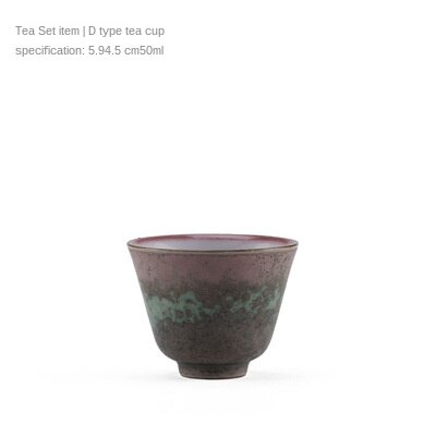 Japansk stil farverig ovn bagt keramisk kung fu te sæt kop grov keramik tekop keramisk kop mester kop enkelt kop tekopper: D