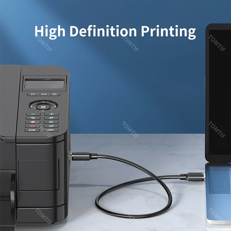 2.0 USB-printerkabel 10m 5m 3m 2m Type A naar B Mannelijke datakabel voor scanner Faxmachine Printers Koord voor Canon Epson Scanner HP