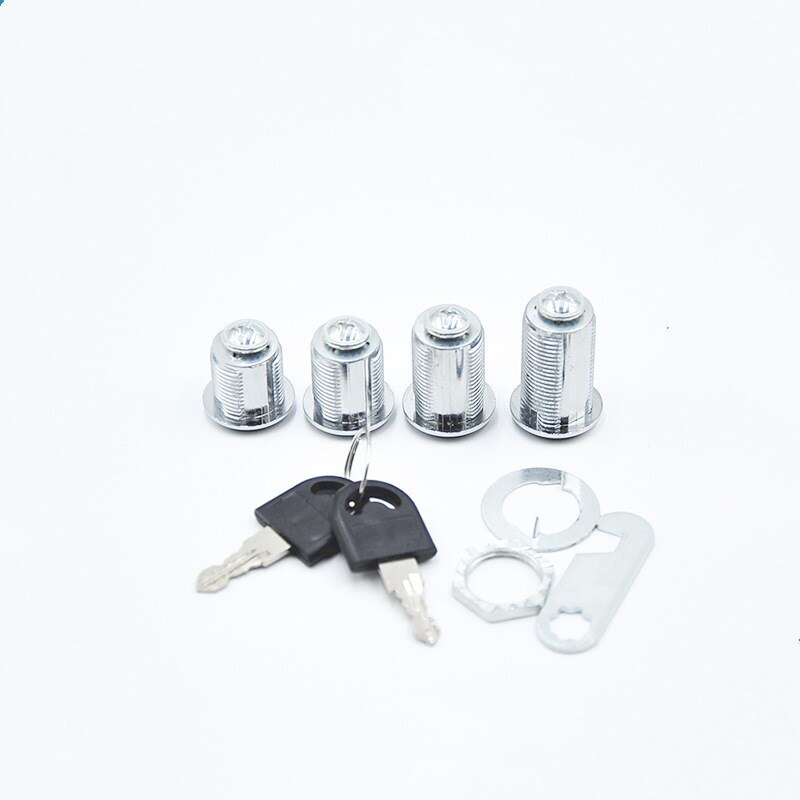 Cerraduras de cajón con 2 llaves para muebles, Hardware de cerradura de la puerta para oficina, escritorio, caja de letras, Cam, 16mm, 20mm, 25mm, 30mm