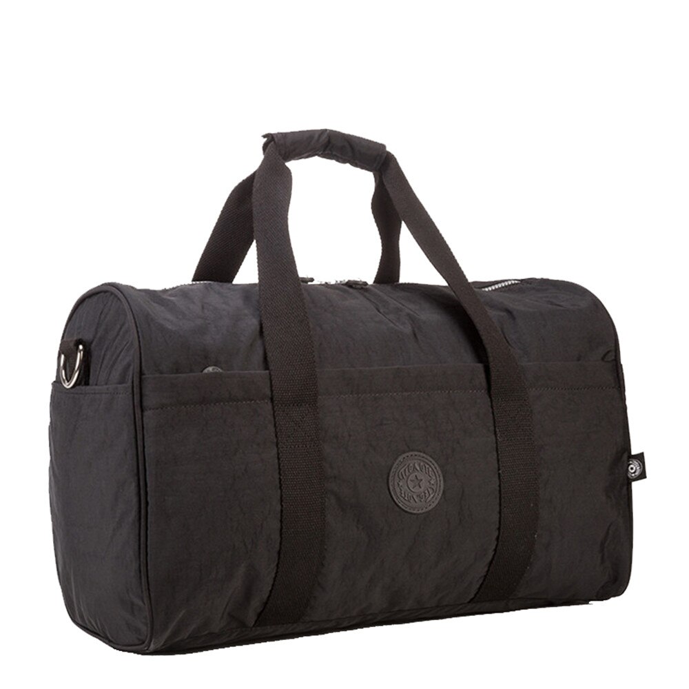 TEGAOTE, nueva bolsa de viaje ultraligera impermeable para hombres, bolsa de viaje de gran capacidad, bolsa de viaje para mujeres, equipaje de Nylon, bolsos de viaje Unisex: black