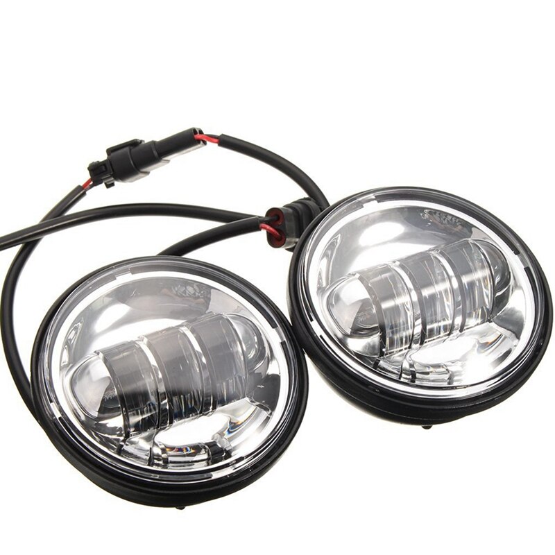 Motorrad 7 zoll Moto LED Scheinwerfer mit 4-1/2 "4,5 zoll LED Hilfs Nebel Vorbei Licht Lampe für harley touren Electra gleiten