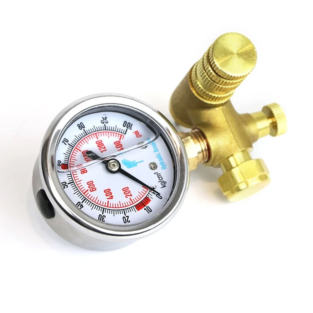 6Mpa manometerset voor stikstofgas Opladen Hydraulische breker Hamer Apparaat Meting Monitoren Accessoires