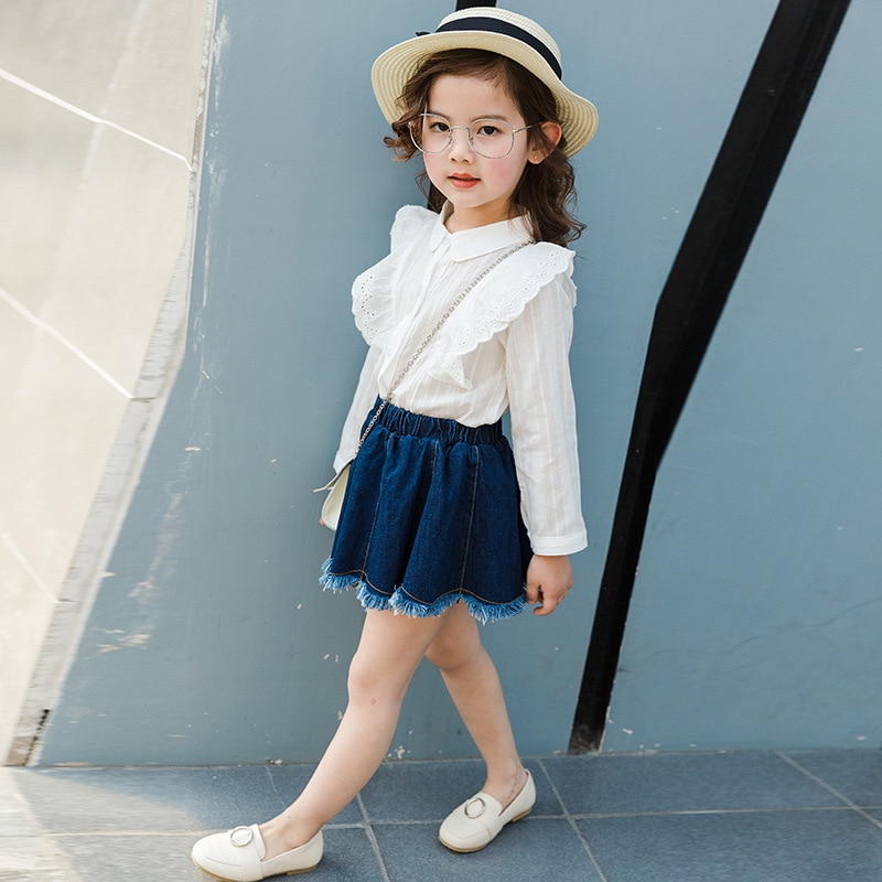 Kid Denim Skirt Summer Children's Denim Skirt