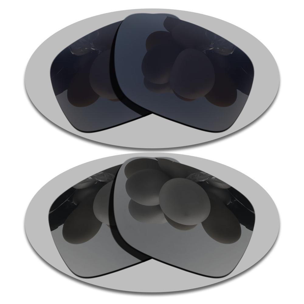 Ersatz Linsen für-Holbrook-Metall OO4123 Sonnenbrille Rahmen-Mehrere Optionen: Black-Grey Chrome