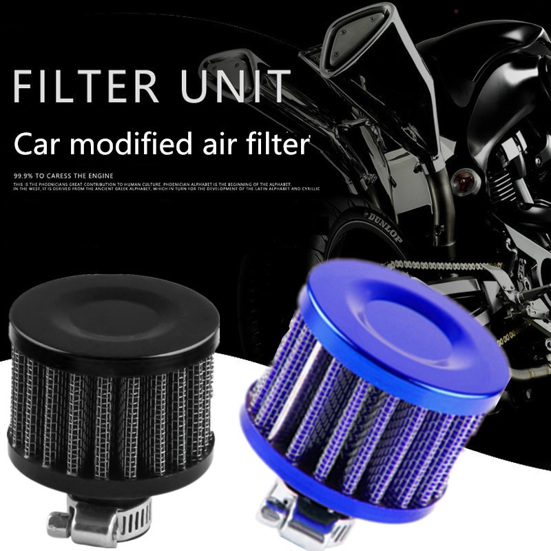 1 Pc Universele 13Mm Auto Cold Air Intake Filter Kit Carter Vent Cover Breather Air Intake Filter Voor Auto auto Accessoires