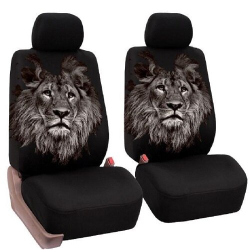 Universele Auto Stoelhoezen Auto Interieur Decor Mode Dier Patroon Auto Seat Cover Auto Protector: lion