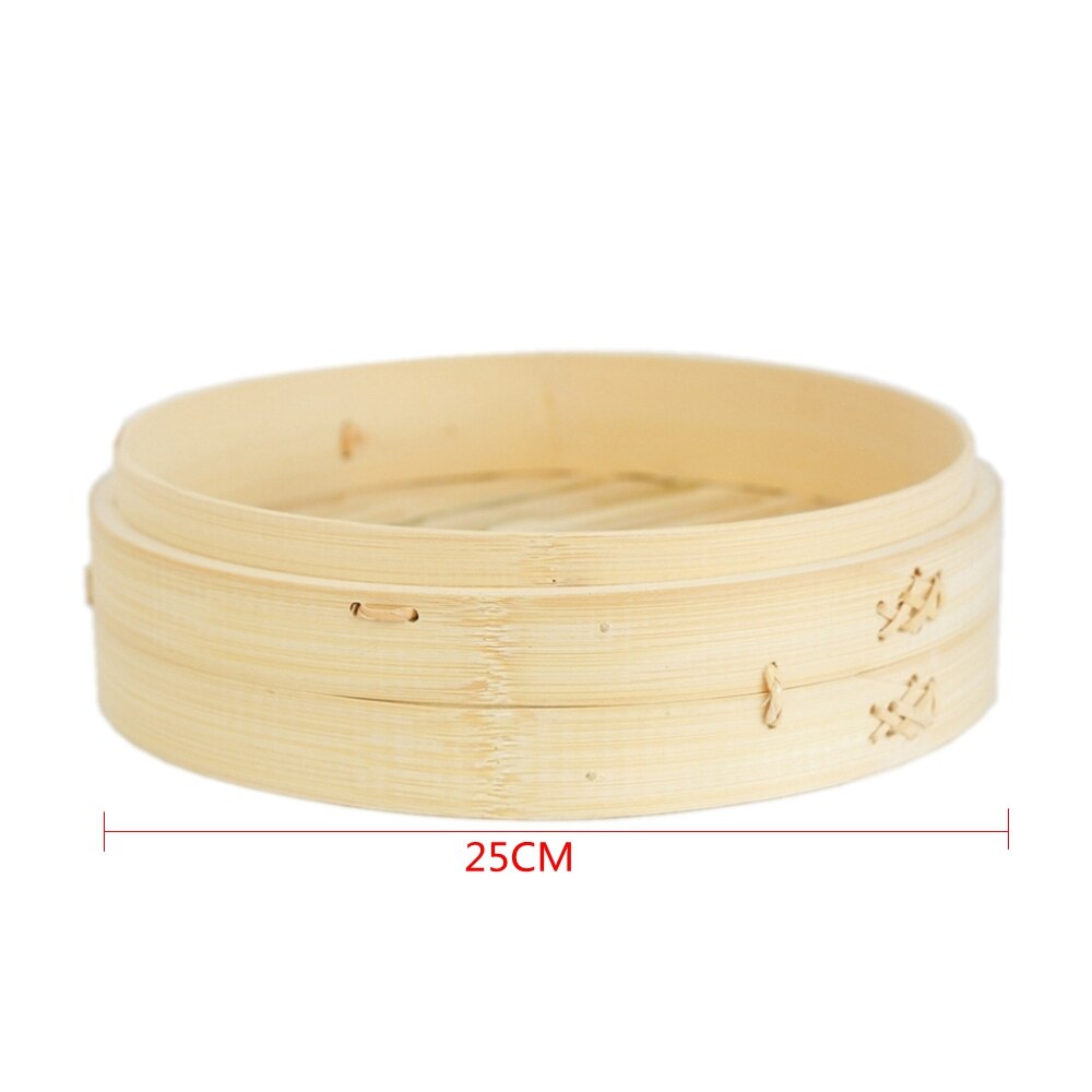 25CM Bamboo Steamer Chinese Kitchen Utensils Vegetable Snack Pastry Steam Pot: Cage