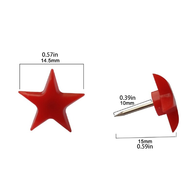 100 Pcs Colorful Plastic Thumb Tacks Set Ideal for Displaying Photos Posters