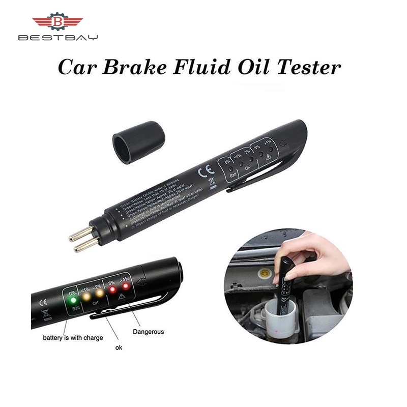 5 LED Auto Indicator Remvloeistof Olie Tester Batterty Detectie Pen Test Tool