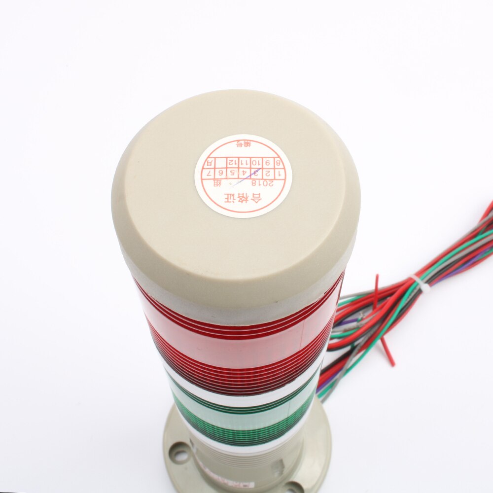 DC 12V/24V AC 110V 220V Industrial Signal Tower Lamp Flash Warning Stack Light LED model Normal Red Green with buzzer