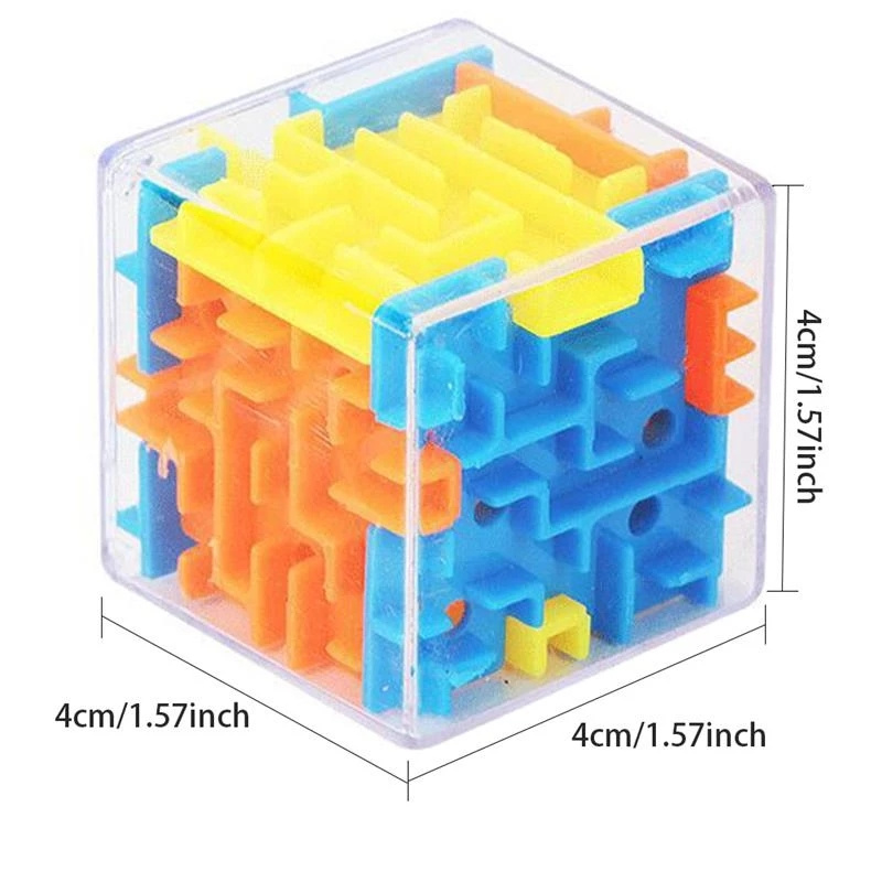 3D Cube Puzzel Doolhof Speelgoed Hand Game Box Leuke Puzzel Spel Uitdaging Speelgoed Childrens Balance Puzzel Speelgoed Homeschool Levert Educatief