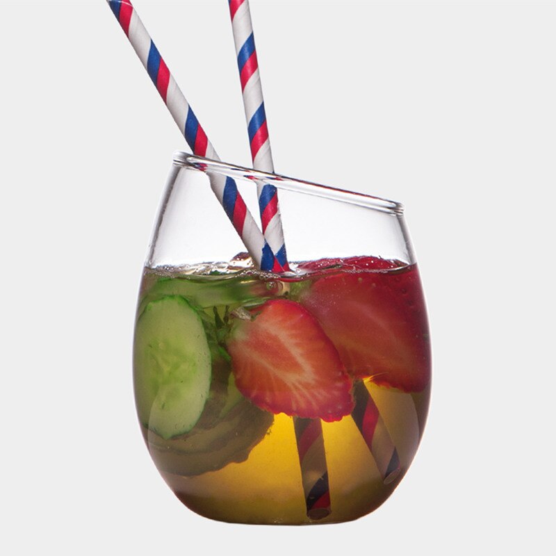 Copa de vino sin pie inclinado, vaso de whisky redondo, vaso de cóctel de Mojito con personalidad creativa, vaso de agua para batidos