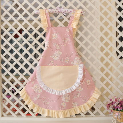 Cotton aprons for woman with pocket lovely Coverall cleaning apron Commercial Restaurant Home Bib delantal cocina kitchen apron