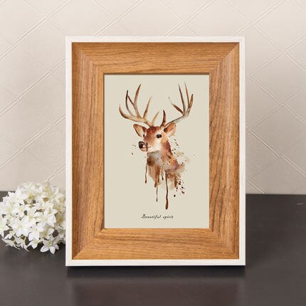 1pc klassieke lijsten voor familiefoto's, eenvoudige fotolijst voor huisdecoratie, goedkope fotolijsten zonder fotokaart voor baby's: Xianbai wuhuaxin / 5 inch