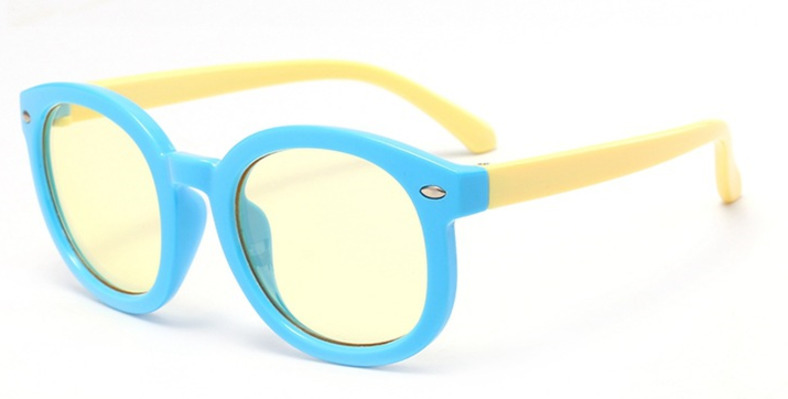 Brightzone Anti Blue Ray Radiation Glasses Boy Girl Myopia Computer Lovely Spectacles Children Frame Kids Student Clear Optical: Blue 