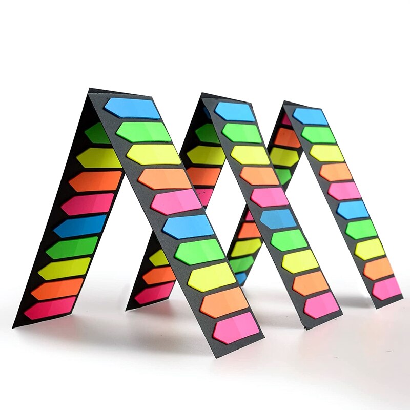 Fluorescent Translucent Sticky Note Flags, Index Tabs, Page Flag Markers: Lavender