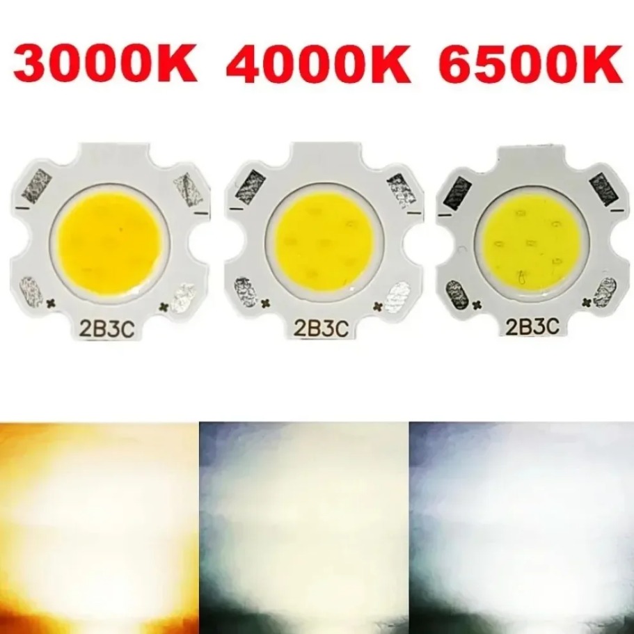 20 stk. mange 3w 5w 7w led cob-kildechip højeffekts led cob side 11mm pære lys lampe spotlight nedadrettet lys 3000k to 6500k