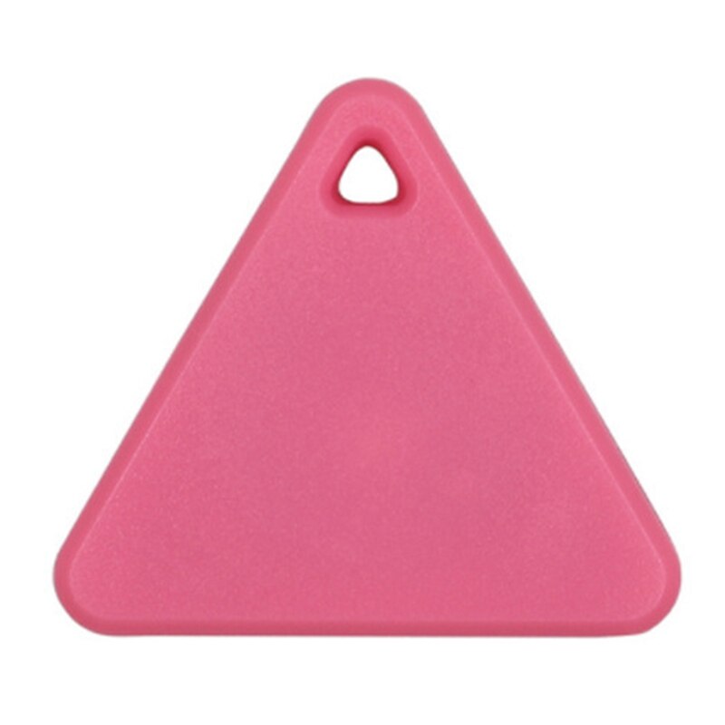 Mini Triangle Bluetooth 4.0 Tracker GPS Anti-lost Pocket Size Smart Tracker for Car Wallet Key Collar for Olds Kids Pets: Pink