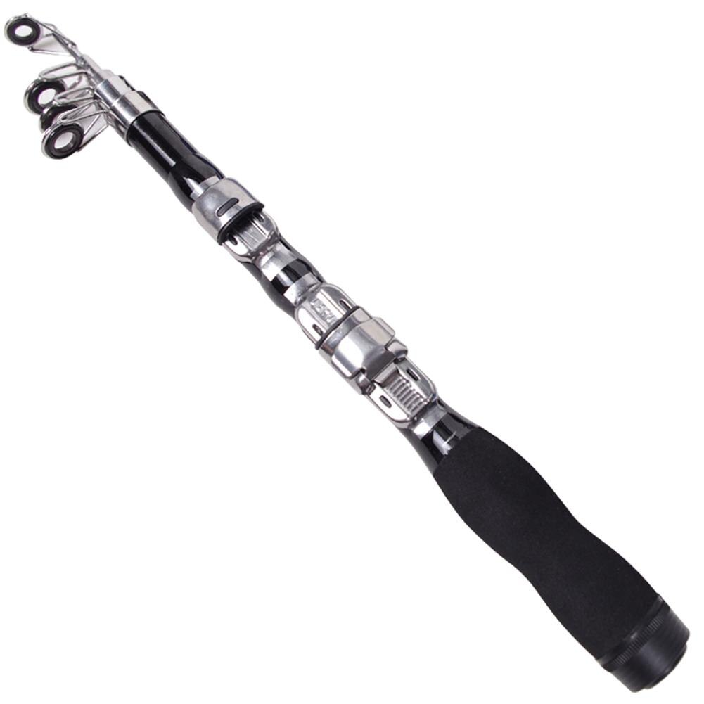 Portable Rock Fishing Rod Ultrashort Telescopic Carbon Spinning Fishing Pole: 1