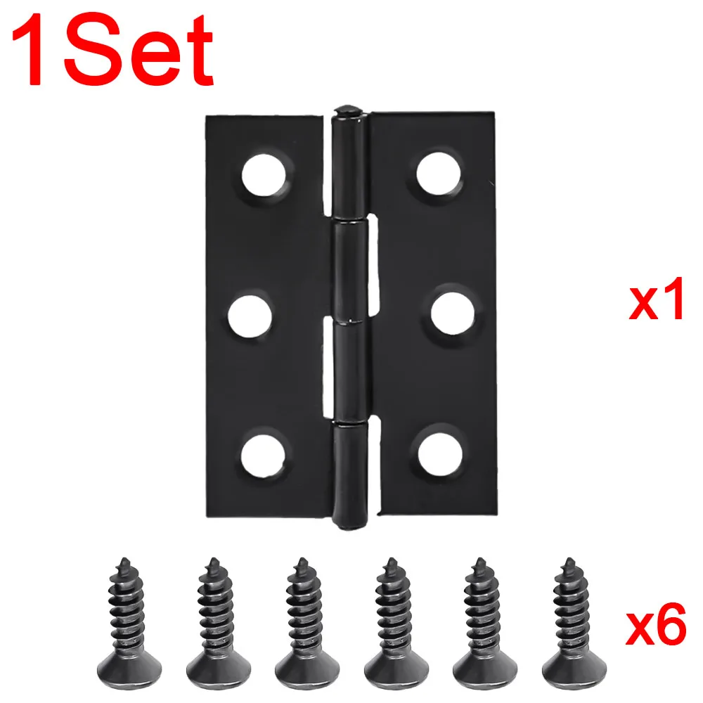1–10 Stück schwarze Türscharniere, Edelstahl, Möbel-Stoßscharniere, Fenster, Schrank, Schublade, flache Scharniere, 2-Zoll-Türschließer, Hardware-Werkzeug: Himmel Blau