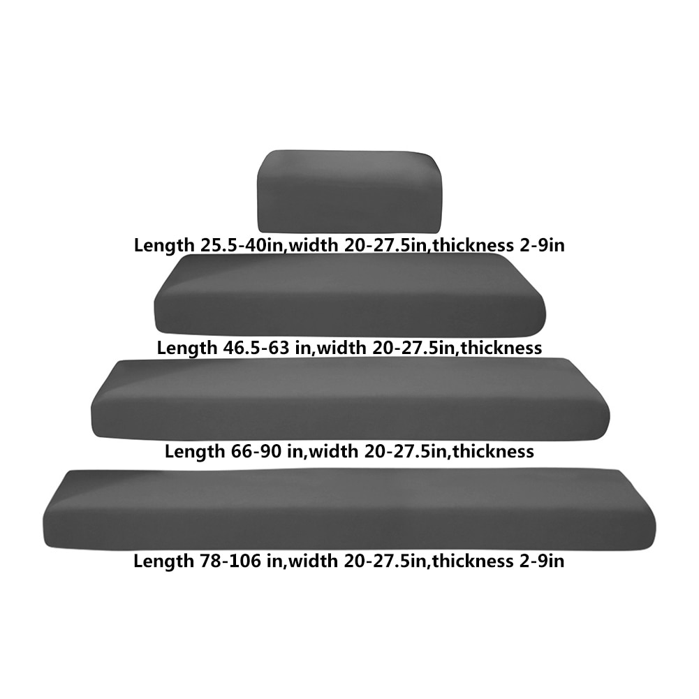 Elastic Corner Sofa Covers for Living Room Polyester Solid Color L