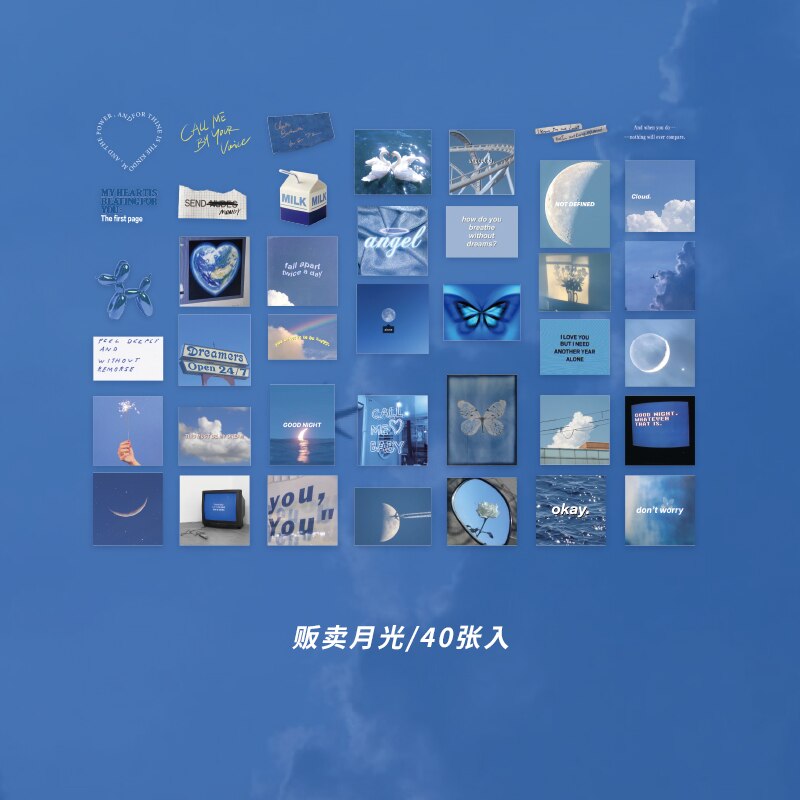 30 pcs/lot INS photo sky Flowers stickers DIY diary Journal decoration label aesthetic sticker album scrapbooking Notebook: N