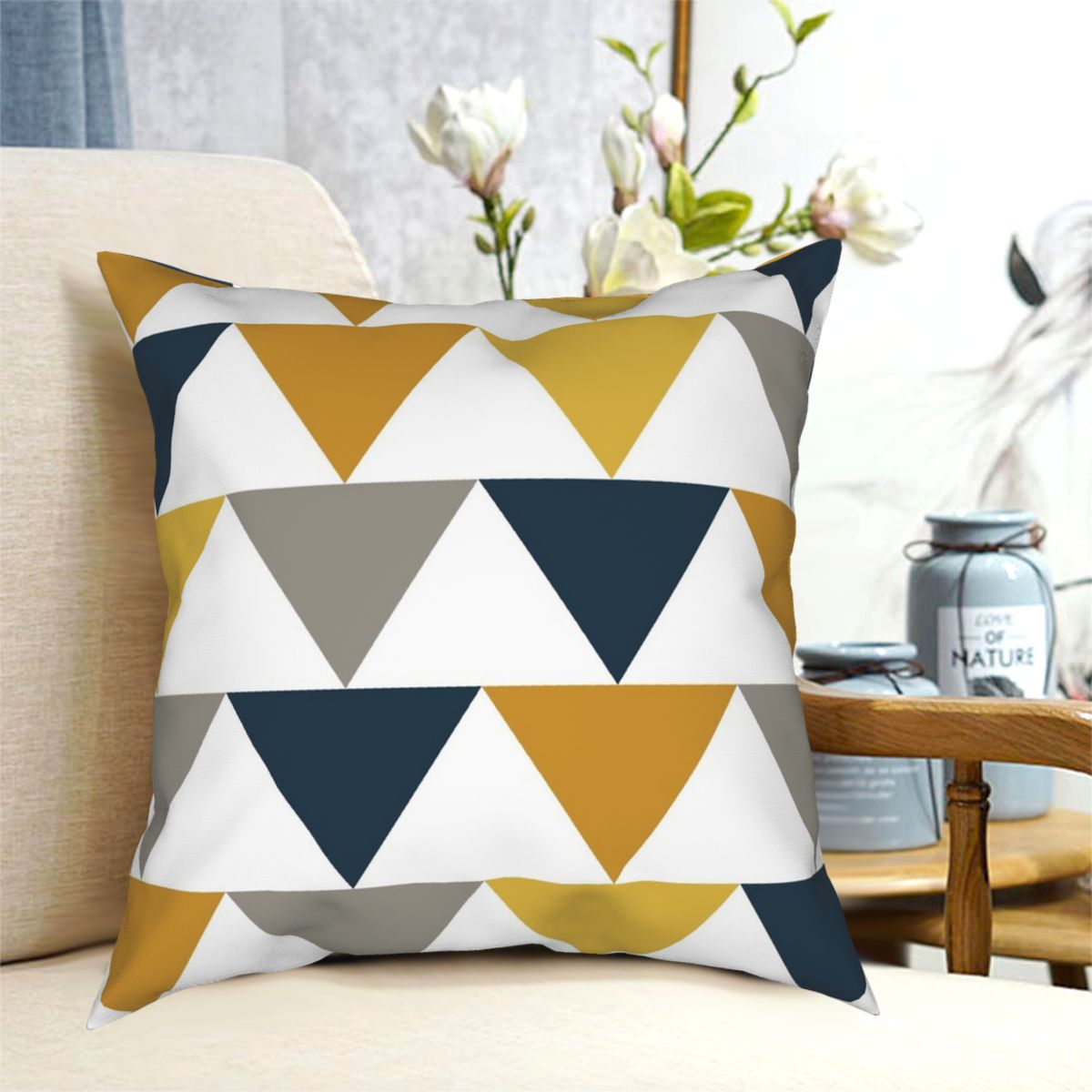 Kussenovertrek 45 x 45 cm abstract geometrisch rood bankkussen decoratief kussen kussenslopen boho retro oosterse stam kussenhoes tapijt patroon linnen sierkussenslopen voor bank bed bank stoel set