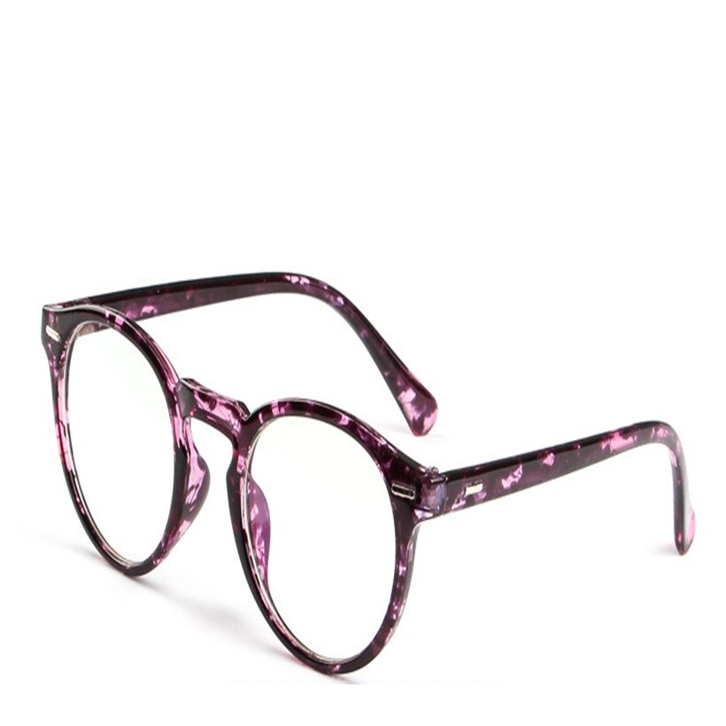 Yooske Mode Optische Glazen Frame Glazen Met Clear Glas Mannen Graden Helder Transparante Glazen Vrouwen Brilmontuur: Purplu flower