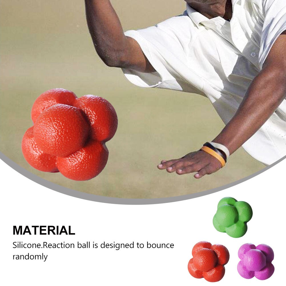3pcs Hexagonal Reaction Ball Fitness Agile Balls Durable Fitness Ball for Home