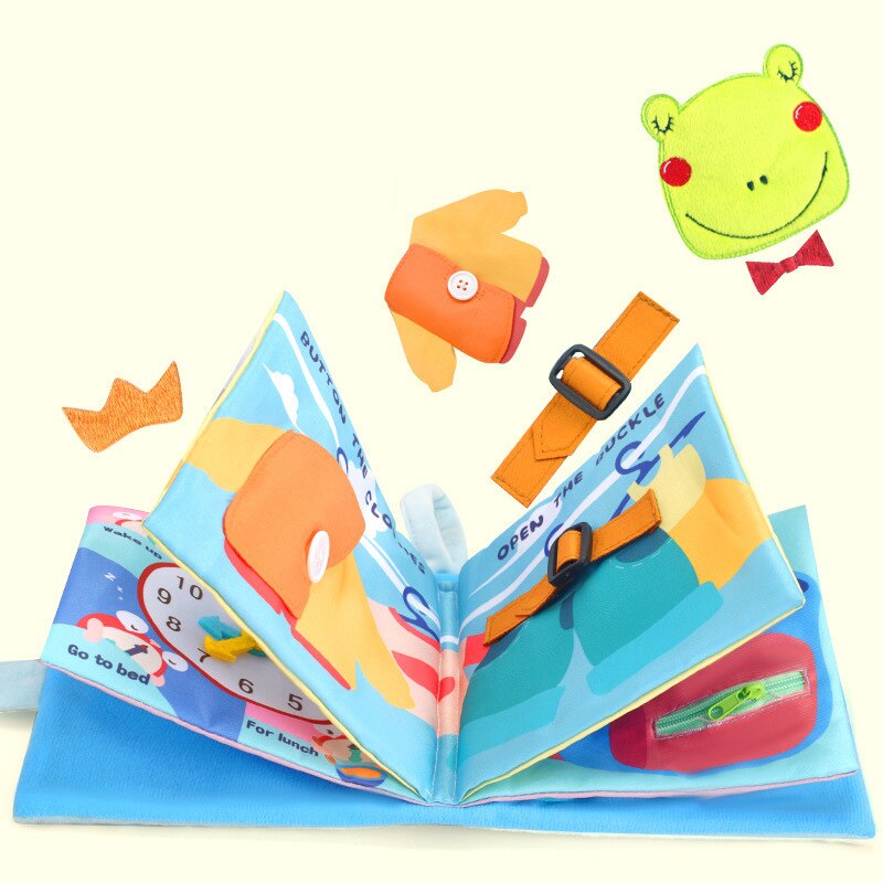 Baby Speelgoed Baby Baby Boek Vroege Ontwikkeling 3D Doek Boeken Voor Kinderen Leren Onderwijs Activiteit Drie-Dimensionale Tekening Boeken