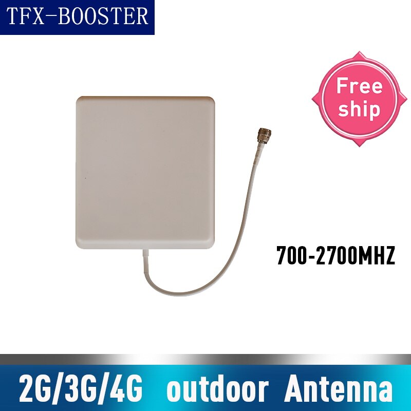 TFX-BOOSTER antena exterior do painel 700-2700mhz 2g 3g 4g cdma gsm pcs1900 lte tipo conector 9dbi da antena n do sinal do telefone móvel