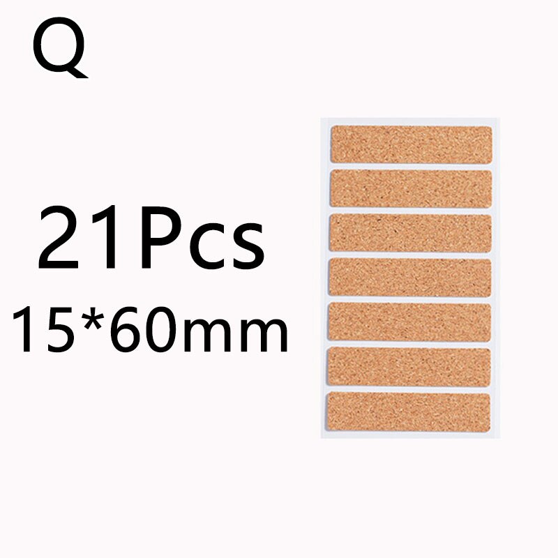 1Sets Wooden Labels Sticker Craft Kitchen Bottle Jars Organizer Labels Sticker Packaging Sealing Label Album Adhesive Sticker: Q
