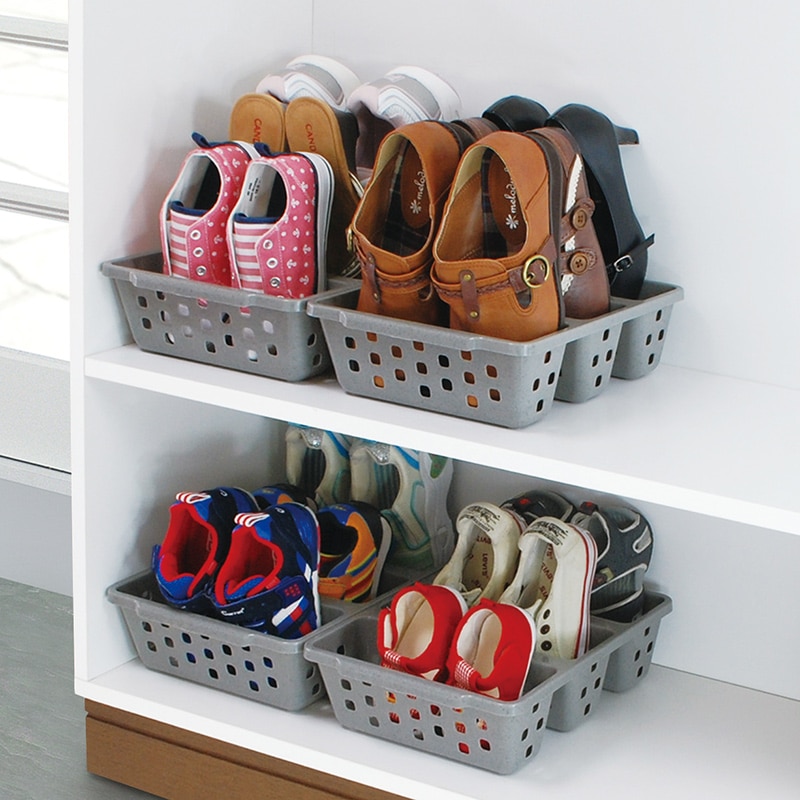 Japan Import Home Three Shoes Racks Plastic Japanese Shoe Storage Box Space Saver Organizer Cupboard Cabinets Container